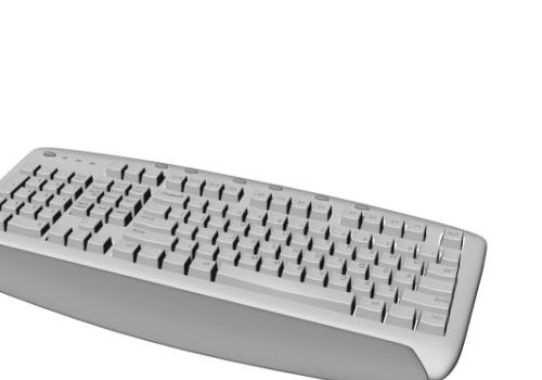 107 Keys White Windows Keyboard
