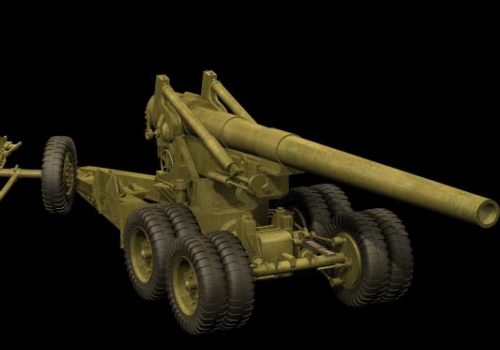 Military 155mm Gun M1 Artillery