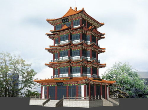 Ancient Style Chinese Pagoda