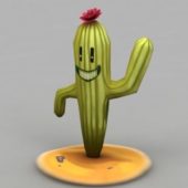 Cartoon Cactus Plant