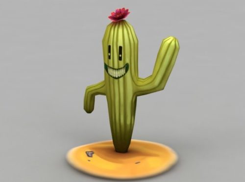 Cartoon Cactus Plant