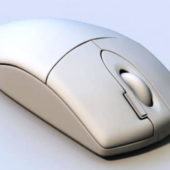 White Wireless Computer Mouse