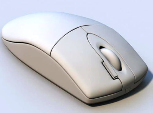 White Wireless Computer Mouse