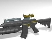 Weapon Assault Rifle With Scope