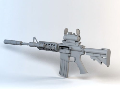 Weapon Gun M4a1 Carbine Assault Rifle