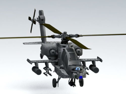 Apache Helicopter Ah64 Model
