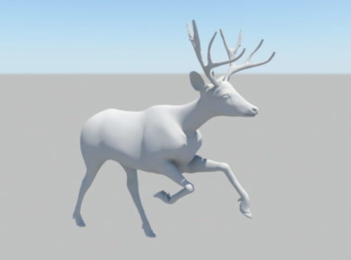 Animated Deer Animal Rigged