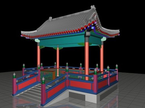 Ancient Chinese Pavilion Building