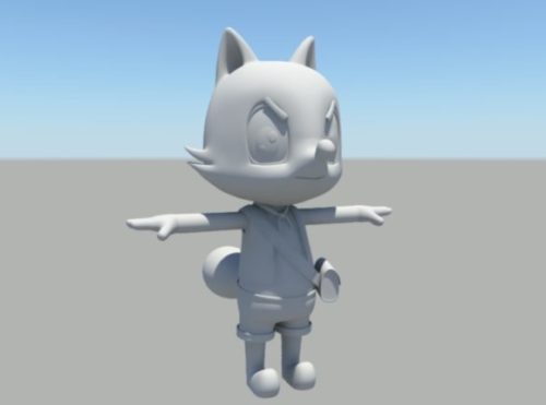 Cartoon Fox Character Design Free 3D Model - .Ma, Mb - 123Free3DModels