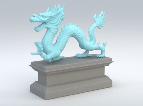 Chinese Dragon Desk Sculpture