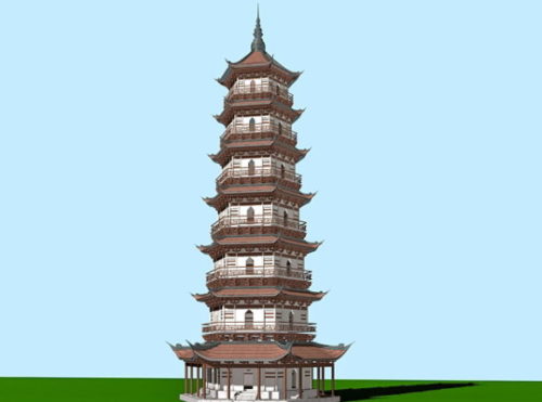 Ancient Building Old Chinese Pagoda