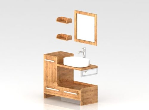 Rustic Wood Bathroom Vanity