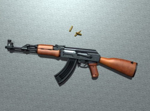 Russian Ak-47 Rifle Gun