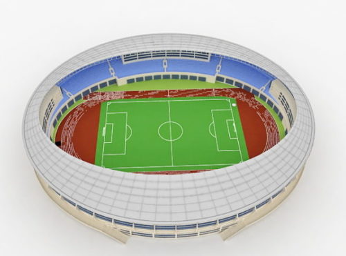 Round Soccer Stadium