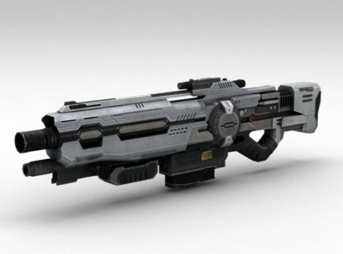 Sci-fi Weapon Assault Rifle Gun