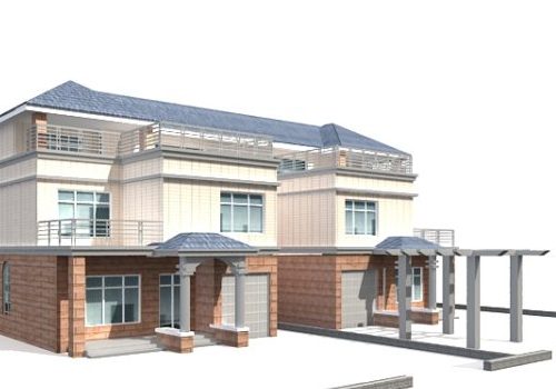 Townhouse Building With Garage