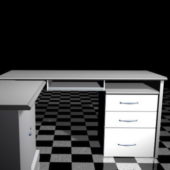 White Furniture Office Computer Desk
