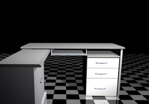 White Furniture Office Computer Desk