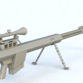 Barrett Sniper Rifle Gun Weapon V1