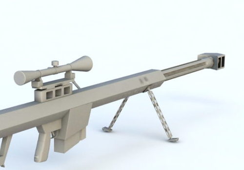 Barrett Sniper Rifle Gun Weapon V1