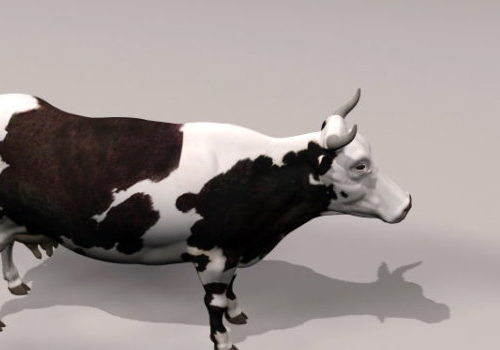 Dairy Cow Wild Animal Free 3d Model Max 123free3dmodels