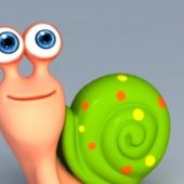 Cartoon Snail Character