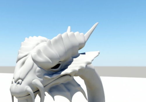 Dragon Head Animal Sculpt