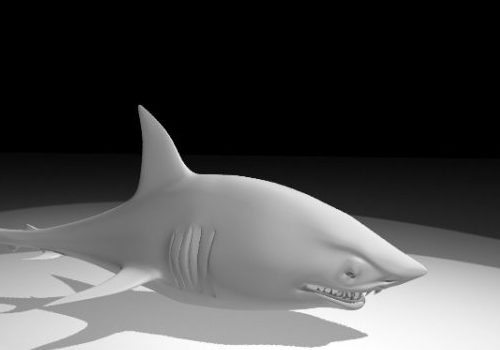 Cartoon Shark Animal Sculpt
