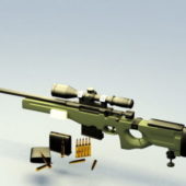 Awm Sniper Rifle Gun Weapon
