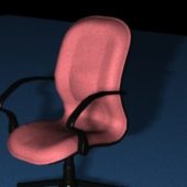 Furniture Pink Office Chair V1