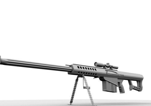 Military Barrett Sniper Rifle