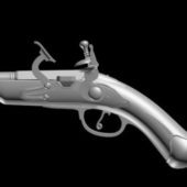 Weapon Flintlock Pistol Gun