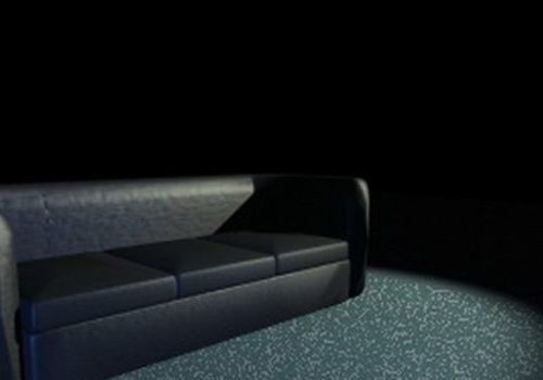 Black Furniture Leather Sofa