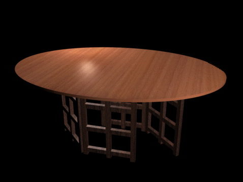 Home Furniture Oval Dining Table V1