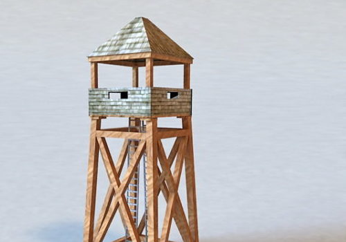 Military Wooden Guard Tower