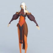 Gaming Character Female Elf Mage