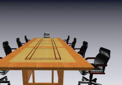 Conference Room Table Chairs Set
