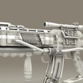Futuristic Sniper Rifle Gun V1