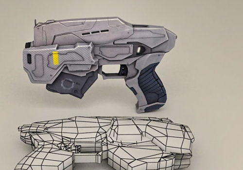 Sci-fi Handgun Design