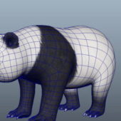 Panda Bear Lowpoly Design