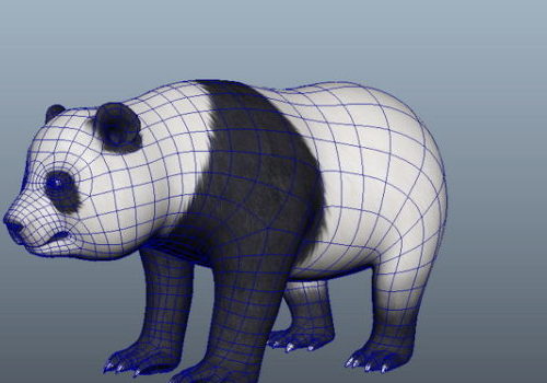 Panda Bear Lowpoly Design