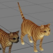 Realistic Orange Tabby Cat