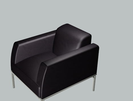 Black Leather Sofa Chair Furniture