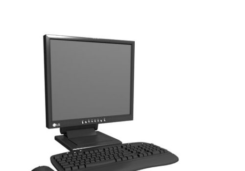 Desktop Computer With Ld Keyboard