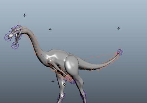 Brachiosaurus Dinosaur Animal Rigged