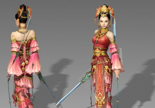 Ancient Chinese Girl Warrior