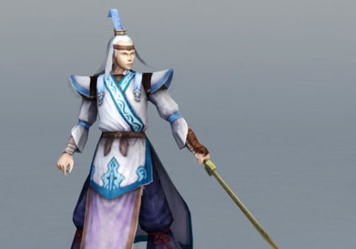 Chinese Game Swordsman Character