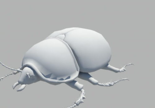 Lowpoly Horned Beetle