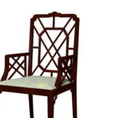 Antique Furniture Wood Accent Chair V1