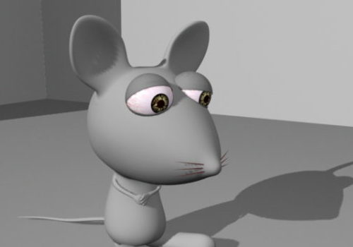 Cute Lowpoly Cartoon Mouse